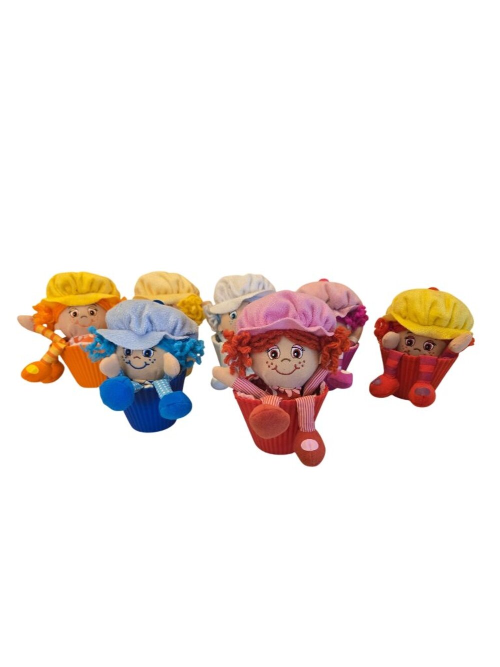 Little Miss Muffins Vintage Dolls Lot Of 7  Cupcake Design